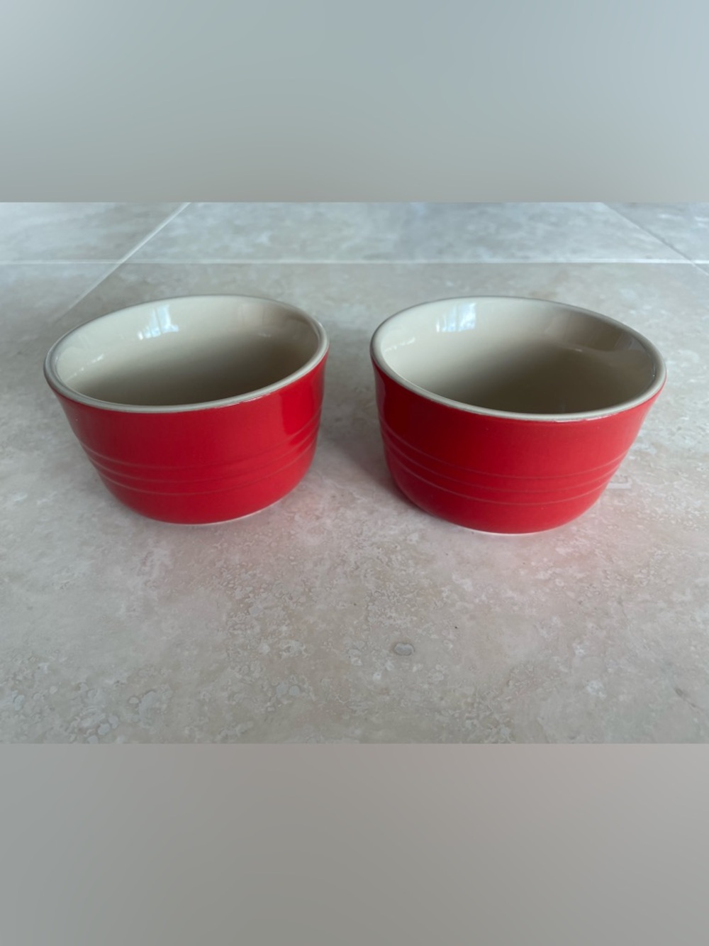 Le Creuset Red Stoneware Ramekins (Set of 2) - Classic Red Home Dining